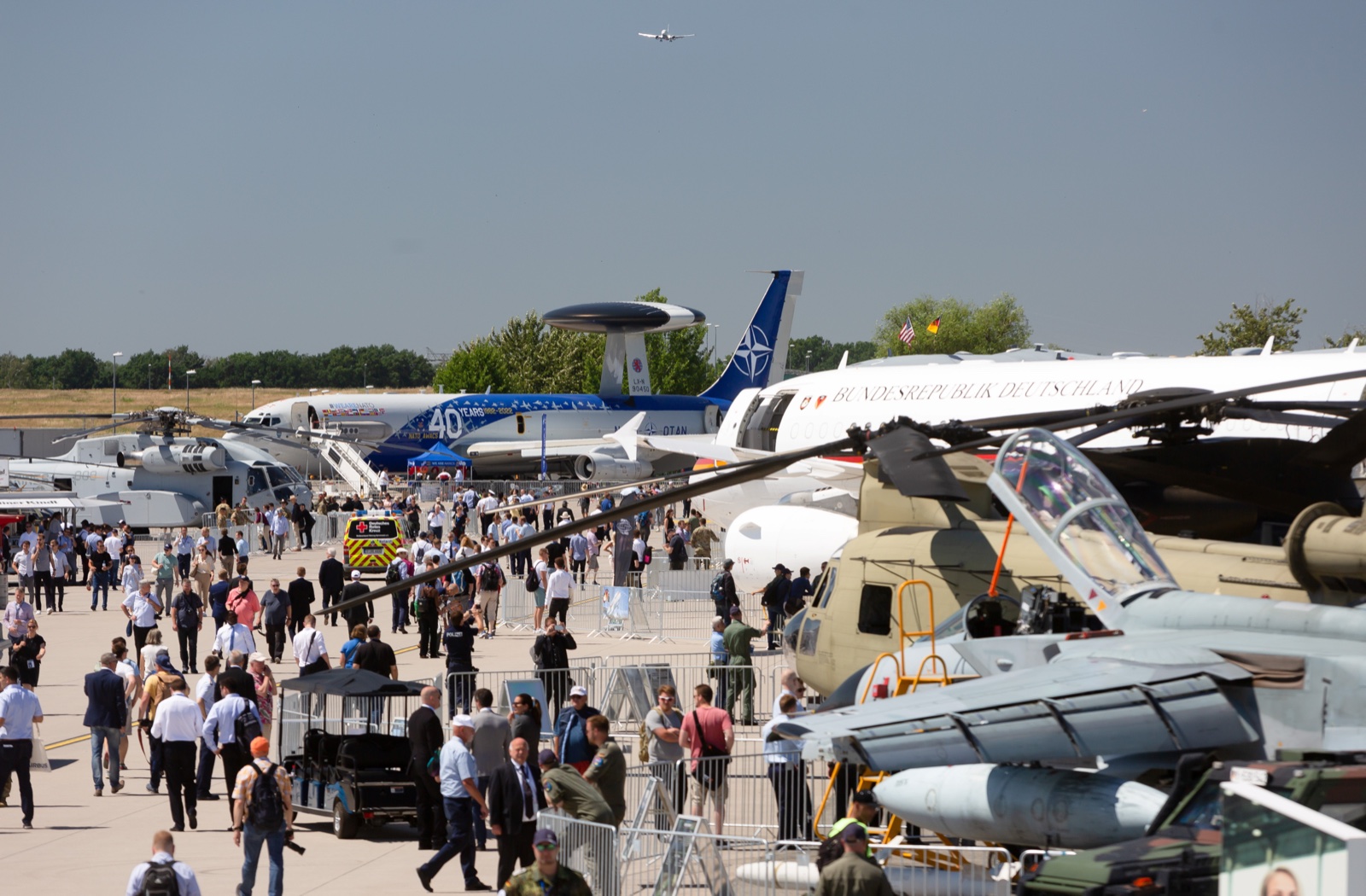 Visitor streams in the static display at ILA Berlin 2024